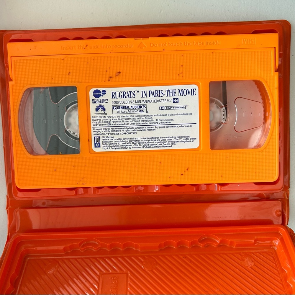 Rugrats lost in Paris VHS